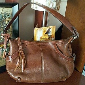 Brown leather bag